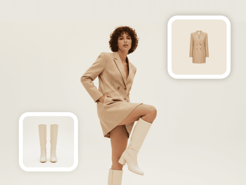 Virtual try-on demo example