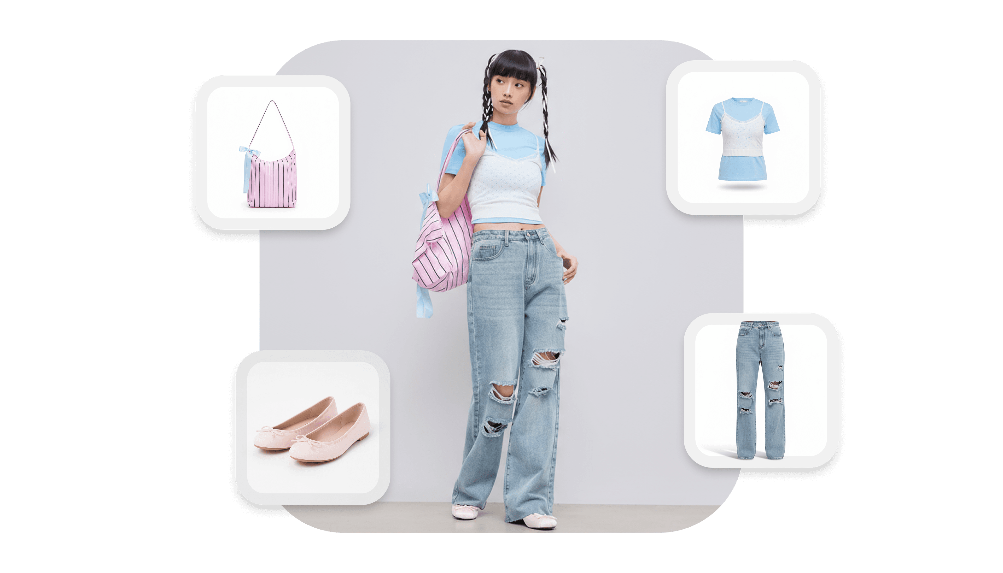 AI outfit blend demo preview